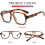 Blue Light Blocking Glasses for Women Men 70s Retro Square Aviator Eyeglasses Rectangle Computer Eyewear 6