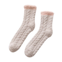3er-Pack Damen-Wintersocken aus Korallenfleece, dicke Plüschsocken, Schlafsocken für Zuhause