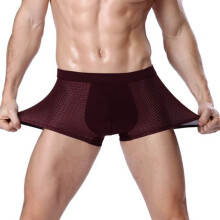 Sous-vêtements pour hommes, boxers, caleçons en bambou doux et respirant.