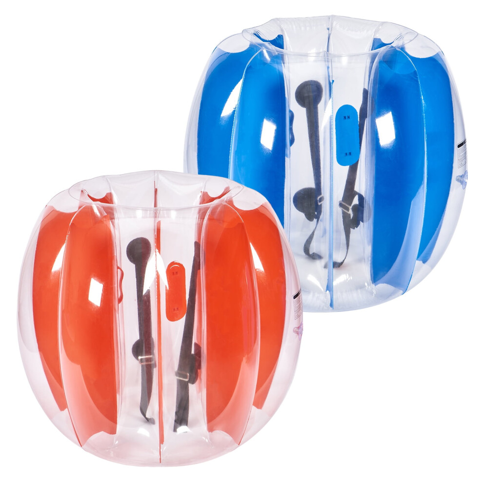 KFFKFF Inflatable Bumper Balls 2-Pack 3FT/0.9M PVC Sumo Zorb Balls for Kid & Teen