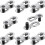 8 Pairs Bicycle Missing Link for 6, 7, 8, 9, 10 Speed Chain, Silver, Reusable 1
