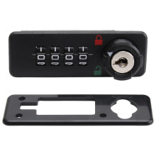 TOYMYTOY4Digit Kombinovaný kódový zámek Černý mechanický zámek s heslem pro domácí poštovní schránku