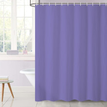 Rideau de douche violet en polyester 72 x 84 pouces
