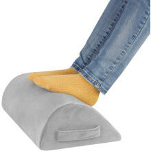 Reposapiés para debajo del escritorio con base antideslizante de microesferas masajeadoras, taburete ergonómico de espuma firme para escritorio de
