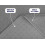 Tapis de bain en coton gris clair 43 x 61 cm 2