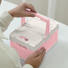 Portable Outdoor Camping Storage Box - Foldable Trunk Organizer For Picnic Gear And Car Accessories - Durable Plastic Container With Compact Design