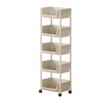 Chariot utilitaire à 5 niveaux Gallickan, organisateur de rangement roulant sur roulettes, étagère mobile pour cuisine et salle de bain, gain de