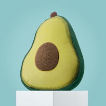 Avocado-Zierkissen, grünes Fruchtdekor, 31,75 x 39,4 cm