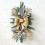 Χριστουγεννιάτικο στεφάνι με φωτισμένο σχήμα δάκρυου και μεγάλο φιόγκο, 1