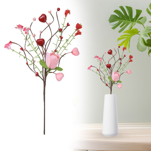 Valentin-napi tulipán- és bogyószedők 53 cm x 6 db 1