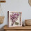 Flowers Shadow Box Display Case 11x11 White Pink 4