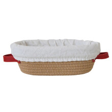 Cotton Rope Banneton Bread Basket - Oval Proofing Basket with Liners for Sourdough, Artisan Bread Baking Supplies, Gift for Bakers & Bread Makers