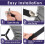 6-Pack Bed Sheet Straps for Full Size Beds, Adjustable Elastic Corner Holders, Compatible with Fitted Sheets (Black) 5