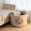 Πτυσσόμενο καλάθι αποθήκευσης από ύφασμα Cotton Line Blend1Pack 4