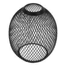 Iron Drum Lampshade Black 14x11x11cm