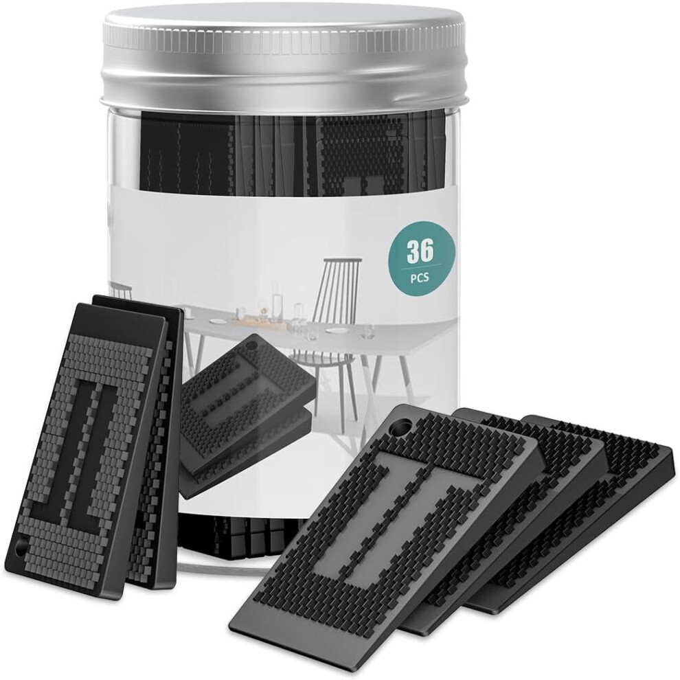 36-Pc Plastic Shims For Leveling Â Durable Diy Furniture Levelers For Tables, Chairs, Cabinets, Legs & Restaurants 9170372910908