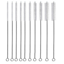 12" Long Straw Cleaner Brush Set (10 pcs), 6-15mm Diam, for Sippy Cups, Bottles & Tubes – Compatible with Standard Straws
