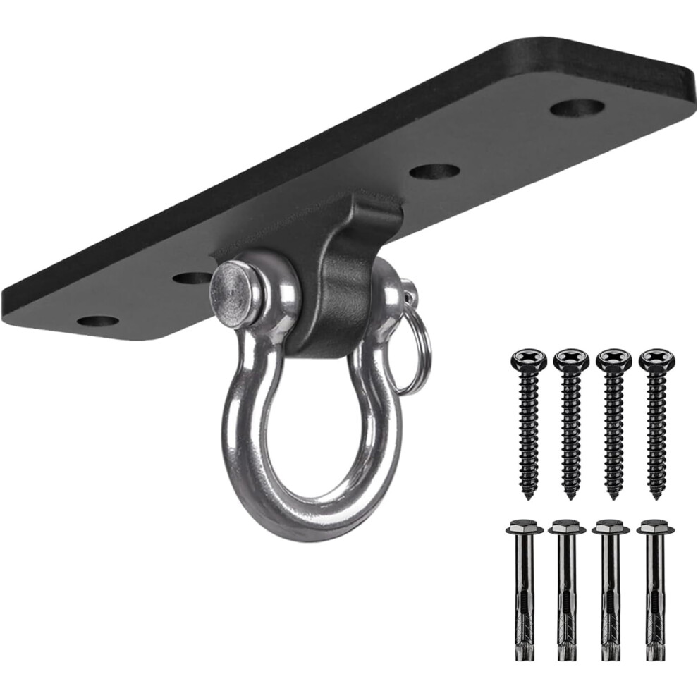 Heavy Duty Ceiling Mount Swing Hanger Hook For Porch Swing, Hammock Chair, Yoga Silk, Gymnastic Rings, Resistance Bands Â 900Lb Wall Anchor 9170372911110