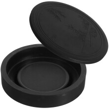 Worgeous Traditional Chinese Ink Dish for Calligraphy Ideal for Chinese and Japanese Writing Multi-Functional Inkwell with Lid for Artists