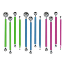 Kit de herramientas para cerámica de acero inoxidable y goma (4 piezas)