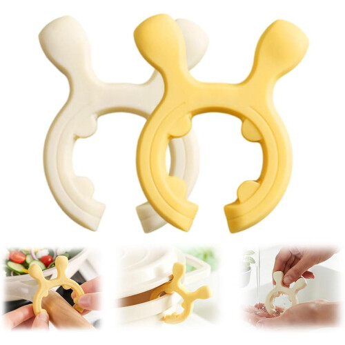 Silicone Pot Handle Spatula Rack with Clamp 1 Pack