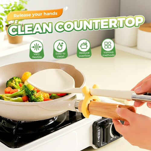 Silicone Pot Handle Spatula Rack Non-Slip 1 Piece 1