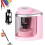 Electric Pencil Sharpener Pink Portable with Auto Stop 1