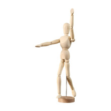 Artists Wooden Manikin Puppet Model Wood Male Mannequin for Office Home Desk L L