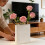 White Blank Book Vase for Flowers 5.77in 6