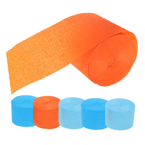 6-Pack Assorted Crepe Paper Streamers