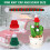 Ensemble de bonnets et écharpes miniatures tricotés pour poupées de Noël 2