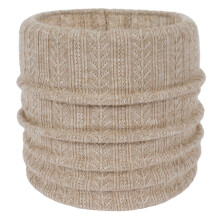 Cachecol infinito de inverno com camada dupla, aquecedor de pescoço em tricô forrado com lã, cachecol circular em formato de laço, ideal para
