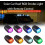 Ηλιακός φωτισμός οροφής RGB με στροβοσκόπιο, 8 χρωμάτων LED χωρίς τρύπημα 2
