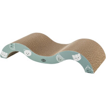 TRIXIE scratching wave Mimi with catnip - ideal for natural claw care - 50 x 9 x 23 cm - mint - 48001