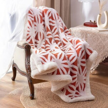 Sherpa Fleece Blanket Fuzzy Soft Throw Blanket Dual Sided Blanket for Couch Sofa Bed (Coral, 60''x80'')