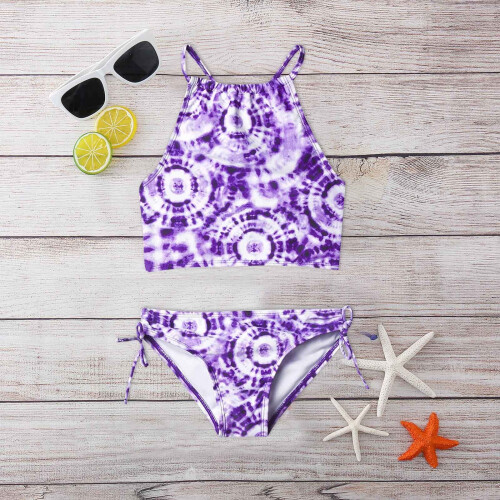 Μαγιό Tankini για Παραλία με Halter Daisy για Κορίτσια, 2 Τεμάχια, Μαγιό για Κορίτσια 11-12 1
