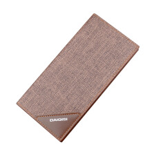 Long Wallet for Men RFID Blocking Bifold Credit Card Holder Fashion Leather Work Business Purse with ID Window Brown