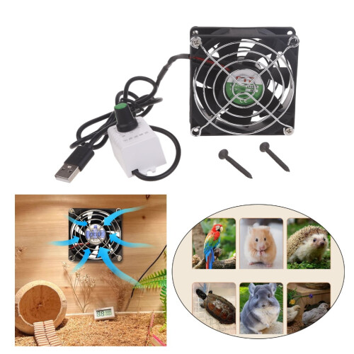 80 mm USB-bordventilator med justerbar hastighed 1