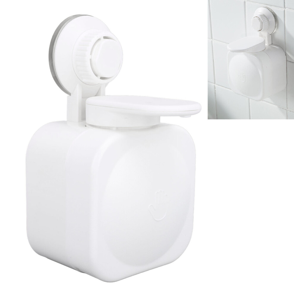 White Suction Cup Hand Soap Dispenser Abs 3 Kg