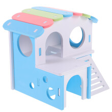 Casinha de Hamster, Casa, Castelo, Esconderijo, Toca para Rato, Porquinho-da-Índia Delicado, Dupla Camada de PVC