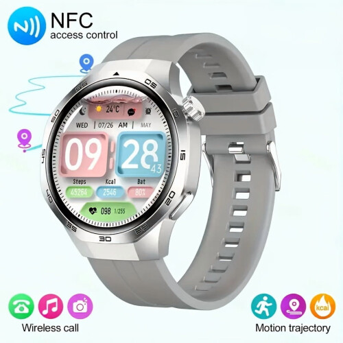 Smartwatch da uomo con notifiche di chiamate/messaggi, touch HD e contapassi – Compatibile con iPhone e Android 1