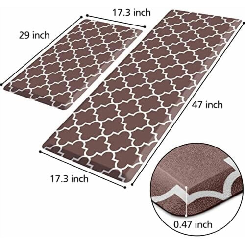 2-Piece Anti-Fatigue Kitchen Mats Set 1