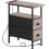 Slankt sidebord med ladestation og 2 stofskuffer 1