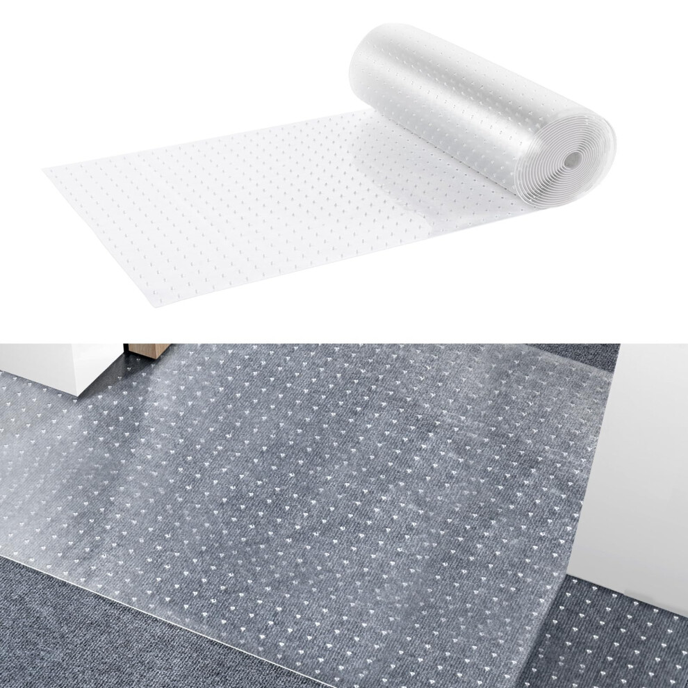Vevor Carpet Protector For Pets, 24" X 25' Pvc Scratch-Proof Cat Carpet Protector For Doorway, Anti-Slip Cat Scratch Protector Mat, Easy To Cut