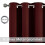 Cortinas opacas color rojo burdeos, 52x63 pulgadas, 2 paneles. 4