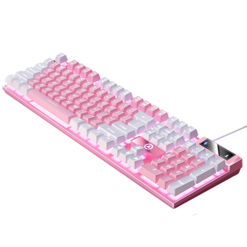 Μηχανικό πληκτρολόγιο παιχνιδιών USB LED Lighting Effects104Keys για Game Office 1