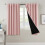 Cortinas opacas térmicas para dormitorio (2 paneles) 1