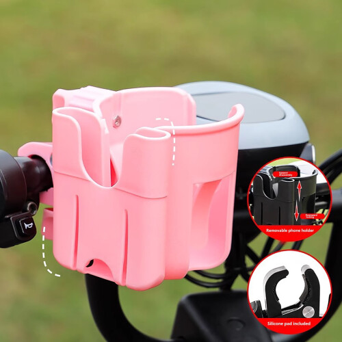 Βάση για ποτήρι και τηλέφωνο Walker 2 σε 1 – Συμβατή με Walker, αναπηρικό αμαξίδιο, Rollator, 1
