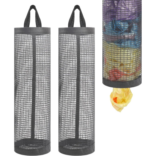 Hængende plastikposeholder i net – 2 stk.