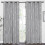 Blackout Curtains Silver Gray 52x84 in Microfiber 2 pcs 2